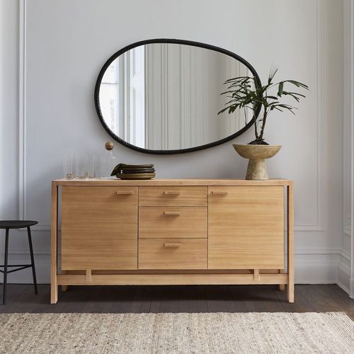 Modernes Sideboard - Ainsley - West Elm - Holzfurnier / Fichte / mit Schubladen