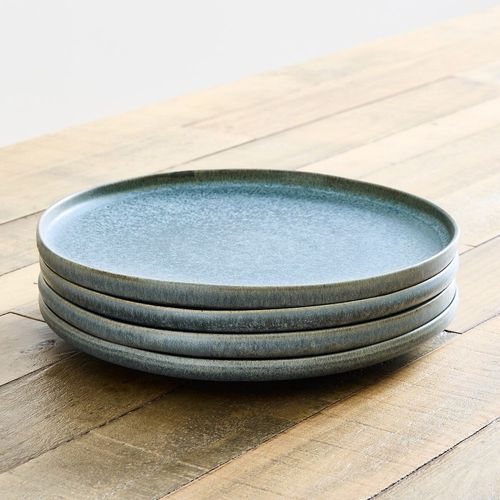 Flache-Teller - Kanto - West Elm - rund / Feinsteinzeug / einfarbig