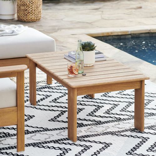 Moderner Couchtisch - Playa - West Elm - Massivholz / Mahagoni / Eukalyptusholz