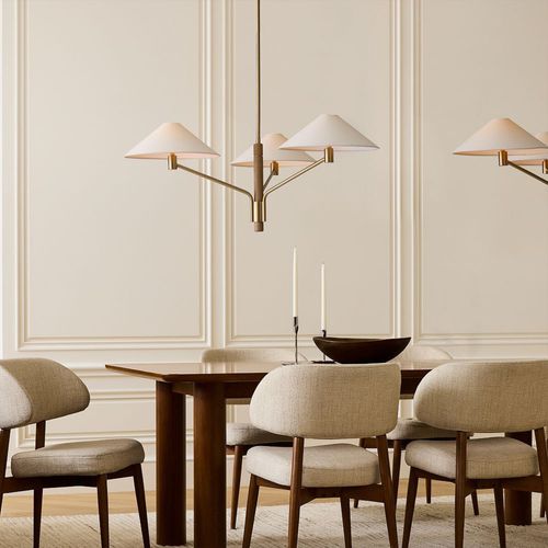 Moderner Kronleuchter - Devon - West Elm - Metall / Esche / 3 Glühbirnen
