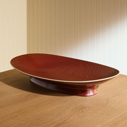 Feinsteinzeug-Tischplatte - Marcus Samuelsson - West Elm - rot