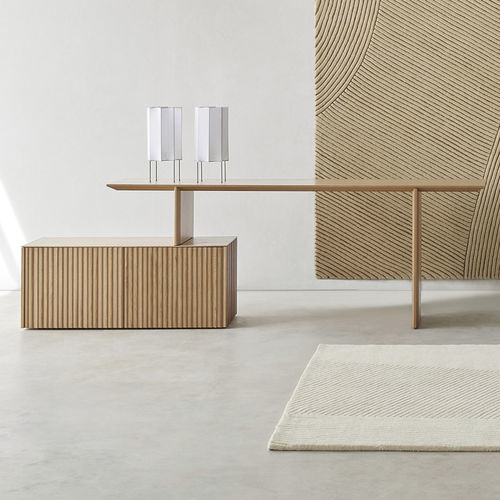 Bodenstehender Schreibtisch - VELASCA EXTENSIBLE - punt mobles - modern / Eiche / Nussbaum