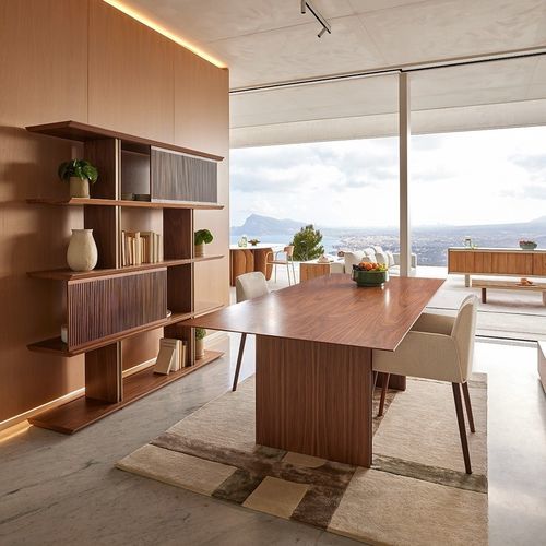 Moderner Tisch - STOCKHOLM - punt mobles - Holz / Gestell aus Holz / rechteckig
