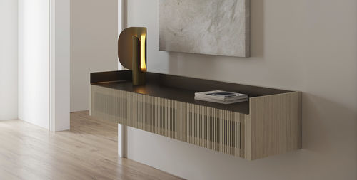 Modernes Sideboard - STOCKHOLM SLIM - punt mobles - Eiche / Nussbaum / Massivholz