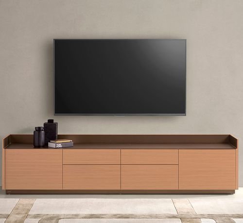 Sideboard mit hohen Beinen - STOCKHOLM - punt mobles - modern / Nussbaum / Massivholz