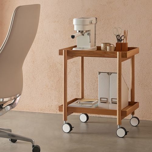 Wagen für Hotels - MAI TAI - punt mobles - Eiche / Ebenholz