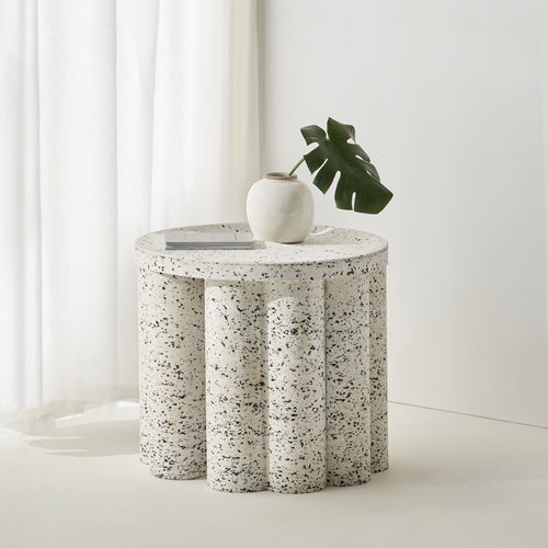 Moderner Beistelltisch - NUVOL  - punt mobles - aus recyceltem Material / Gestell aus Recyclingmaterial / rund