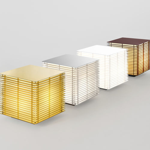 Bodenlampe - DOJO - METALARTE - extrudiertes Aluminium / Methacrylat / klassisch
