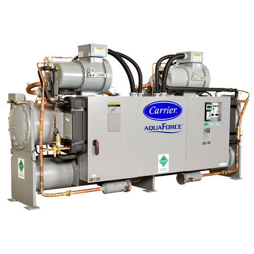 Wasserkondensations-Kühler - AQUAFORCE® 30HX - CARRIER commercial - bodenstehend / kompakt / Innenbereich