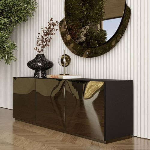 Modernes Sideboard - EDEN - BONTEMPI CASA - Stahl / lackiertes Metall / Holz