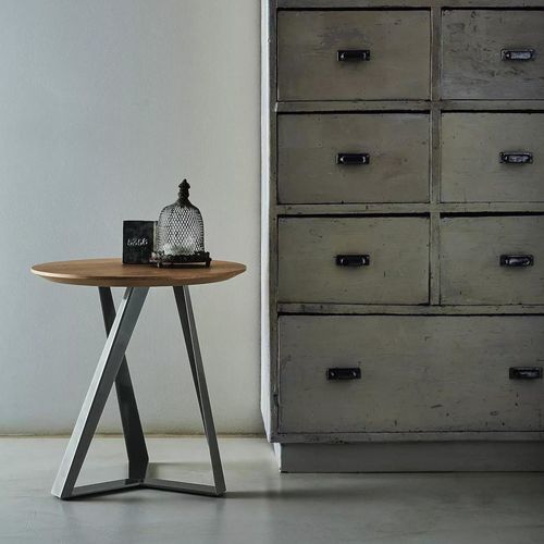 Moderner Couchtisch - MILLENNIUM - BONTEMPI CASA - lackiertes Metall / Holzfurnier / Glas