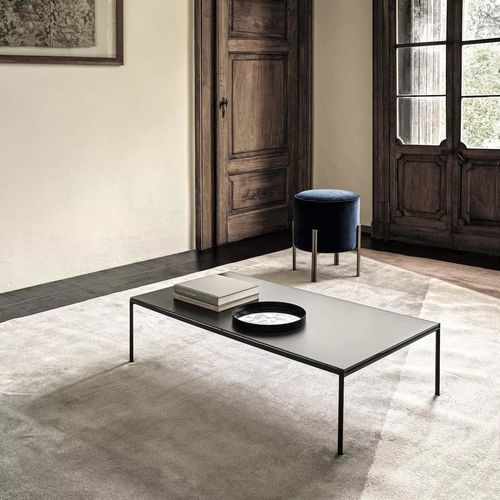 Moderner Couchtisch - DIAGONAL - BONTEMPI CASA - lackiertes Metall / Glas / Kristall
