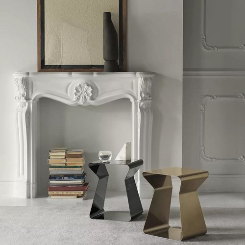 Moderner Couchtisch - KITO - BONTEMPI CASA - Metall / lackiertes Metall / Gestell aus lackiertem Metall