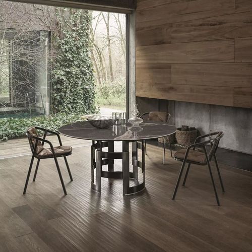 Moderner Stuhl - INES - BONTEMPI CASA - für den Innenraum / Stoff / lackiertes Metall