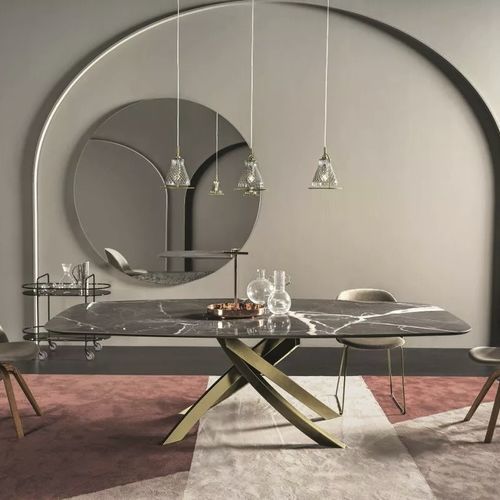 Moderner Tisch - ARTISTICO - BONTEMPI CASA - Massivholz / lackiertes Holz / Holzfurnier