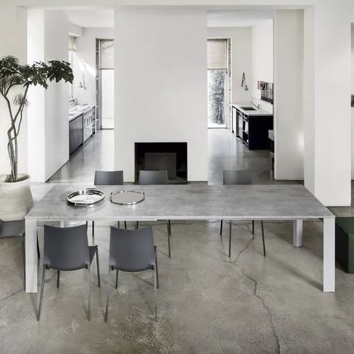 Moderner Tisch - PASCAL - BONTEMPI CASA - Massivholz / lackiertes Holz / lackiertes Metall
