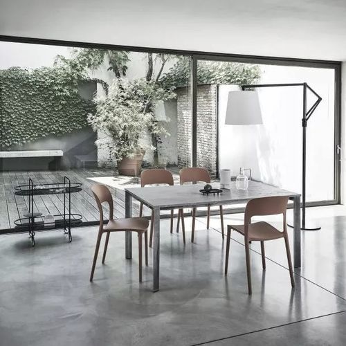 Moderner Tisch - DUBLINO  - BONTEMPI CASA - Glas / Metall / Laminat
