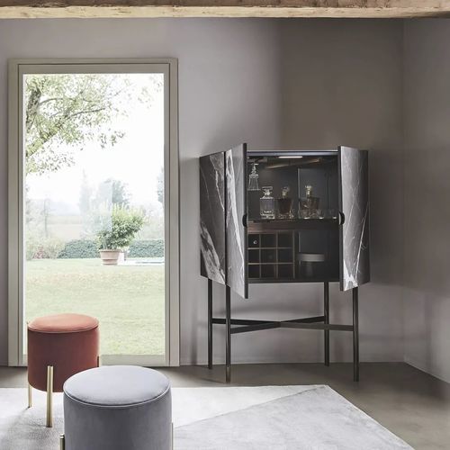 Barschrank für Gewerbegebrauch - MADISON SUPERIOR - BONTEMPI CASA - modern / Holz / Marmor