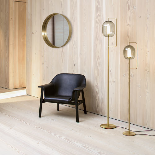 Stehleuchte - LANTERN  - CLASSICON - Messing / Glas / modern
