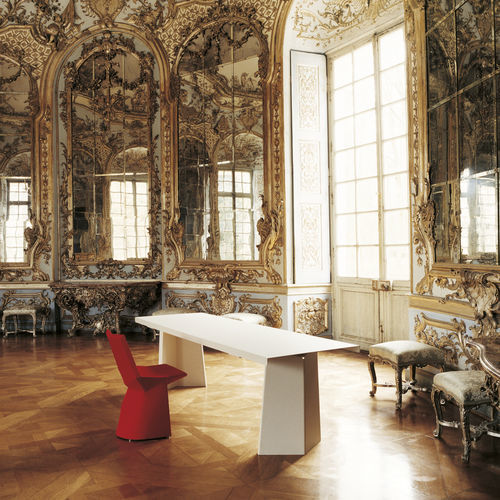 Moderner Tisch - PALLAS  - CLASSICON - Stahlblech / Gestell aus Stahlblech / rechteckig