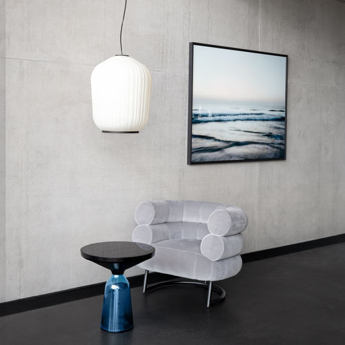 Moderner Couchtisch - BELL  - CLASSICON - Glas / Messing / Marmor