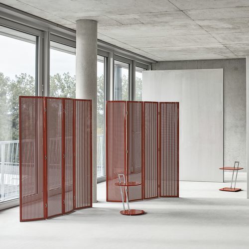 Moderner Paravent - FOLDING  - CLASSICON - Holz / Lochblech / modular