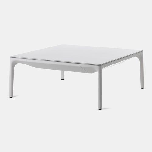 Moderner Couchtisch - YALE - MDF Italia - Eiche / Marmor / Harz
