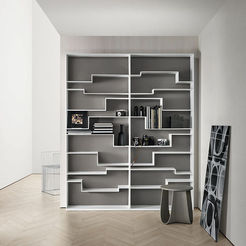 Modul-Bücherregal - MELODY - MDF Italia - modern / lackiertes MDF / melaminbeschichtet