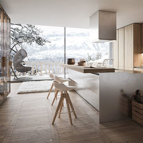 Moderner Barhocker - FLOW  - MDF Italia - Stoff / Kunststoff / Gestell aus bemaltem Stahl