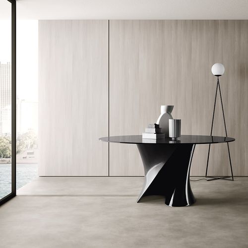 Moderner Tisch - S  - MDF Italia - mattlackiertes Holz / Hartglas / Marmor