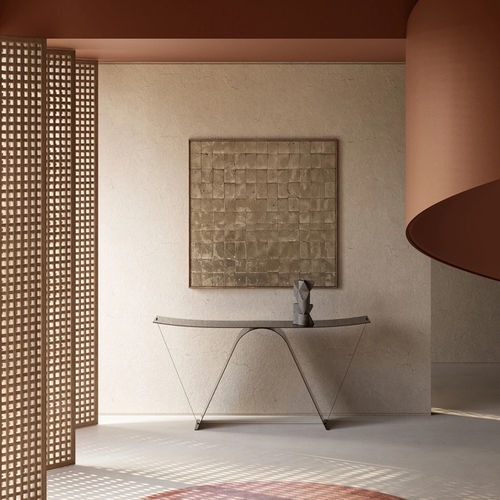 Moderner Beistelltisch - EQUILIBRIUM CONSOLE - MDF Italia - Stahlblech / gebogen / für Privatgebrauch