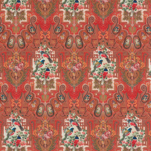 Tapete / originelles Design - LES OISEAUX DIAMANTS  - PIERRE FREY tissus - Blumenmotiv / bedruckt / waschbar