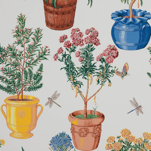 Moderne Tapete - FLORILEGE  - PIERRE FREY tissus - Blumenmotiv / handbedruckt / Rollen