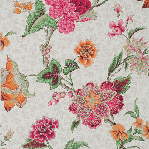 Stil-Tapete - RADZIMIR  - PIERRE FREY tissus - Blumenmotiv / handbedruckt / Rollen