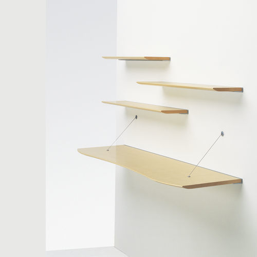 Wandmontiertes Regal - TANGENT® - Nienkamper - modern / Holz / Metall