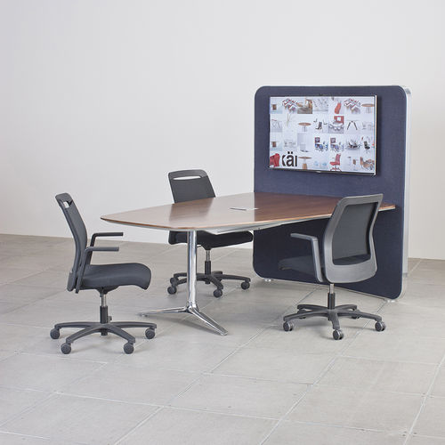 Wandmontierter Schreibtisch - GATEWAY™ - Nienkamper - für 4 bis 8 Personen / modern / Laminat