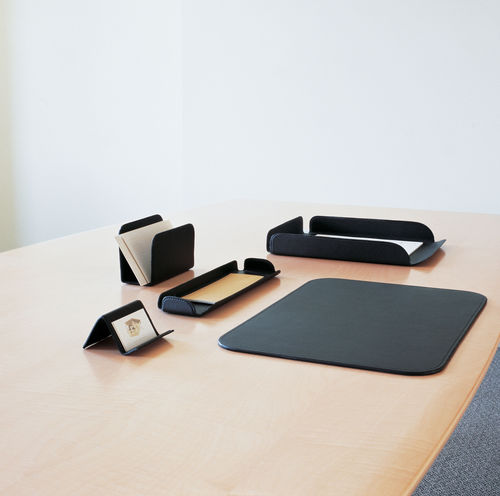 Leder-Ablagefach - MANAGEMENT COLLECTION - Nienkamper - Aluminium