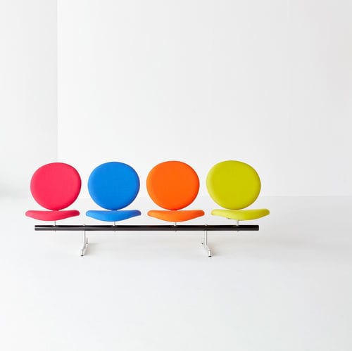 Metall-Traversenbank - LOLLIPOP - Nienkamper - Textil / Tandem / 3 Plätze