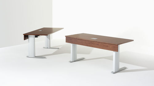 Moderner Unterrichtstisch - Vox® Delegate™ - Nienkamper - Laminat / Holzfurnier / Aluminium