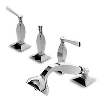 Zweigriffmischer für Dusche - ZB SERIES - ZUCCHETTI - für Badewanne / Aufsatz / aus verchromtem Metall