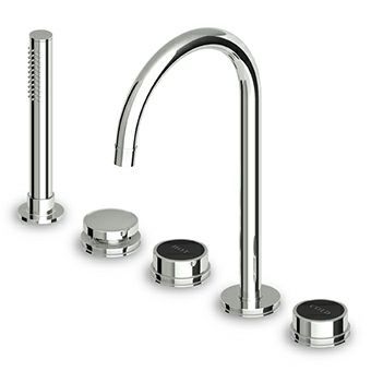 Zweigriffmischer für Dusche - ZSV483.CN - ZUCCHETTI - für Badewanne / Aufsatz / aus verchromtem Metall