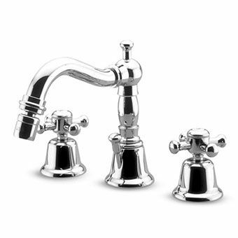 Bidet-Zweigriffmischer - Z46 SERIES - ZUCCHETTI - Aufsatz / aus verchromtem Metall / für Badezimmer