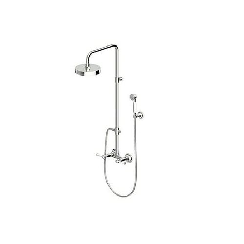 Messing-Duschsäule - ZAM860 - ZUCCHETTI - wandmontiert / klassisch / mit Handbrause