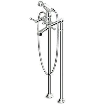 Duschsäule auf Fuß - ZAL278 - ZUCCHETTI - klassisch / mit Handbrause / mit Schiene