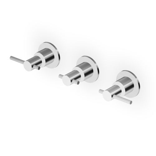 Zweigriffmischer für Duschen - ZHL695 series - ZUCCHETTI - wandmontiert / Einbau / Edelstahl