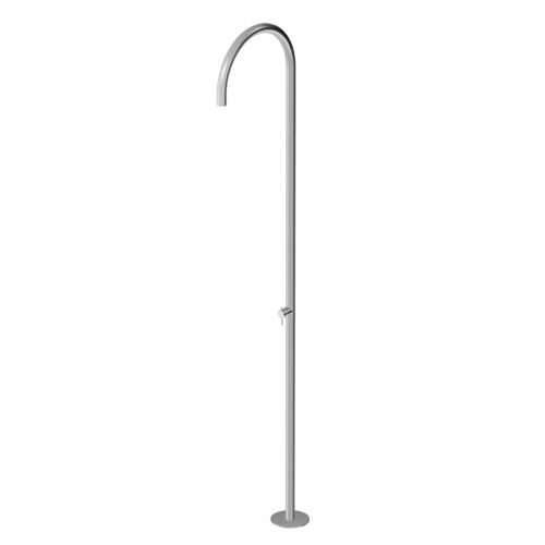 Edelstahl-Duschsäule - ZHE771 series - ZUCCHETTI - auf Fuß / modern / Mischbatterie