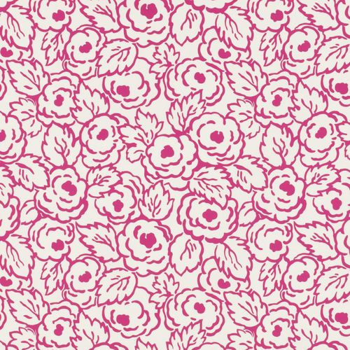 Möbelstoff - FLORA - TOILES DE MAYENNE - für Vorhänge / Rollo / Blumenmotive