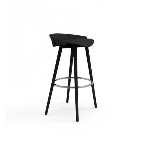 Moderner Barhocker - NIX - CAPDELL - Buche / Gestell aus Buche / mit 4 Beinen
