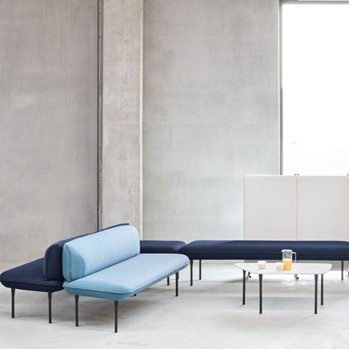 Modulare Polsterbank - INSULA - CAPDELL - modern / Stoff / Gestell aus Metall