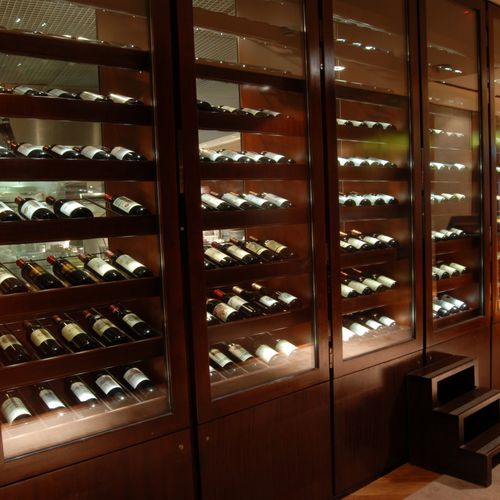 Weinkühlschrank für Bar - PARK HYATT - PROVINTECH - freistehend / Edelstahl / verglast